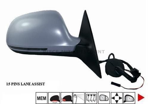 Acessar a peça Espelho direito elétrico, aquecido, preparado + piscaes + memória + cortesia + lateral [grande angular]