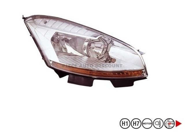 Acessar a peça H1+H7 farol direito Acessar a peça H1+H7 farol direito