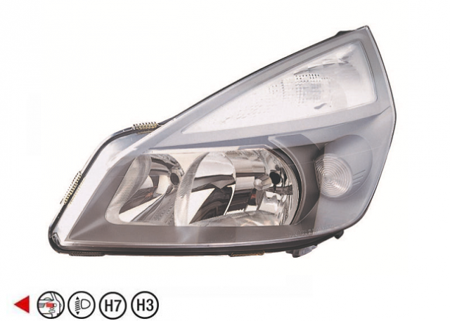 Acessar a peça Farol esquerdo h7+h3 Acessar a peça Farol esquerdo h7+h3