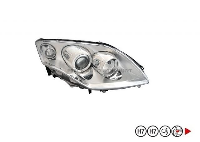 Acessar a peça Farol direito h7+h7 [chrome]