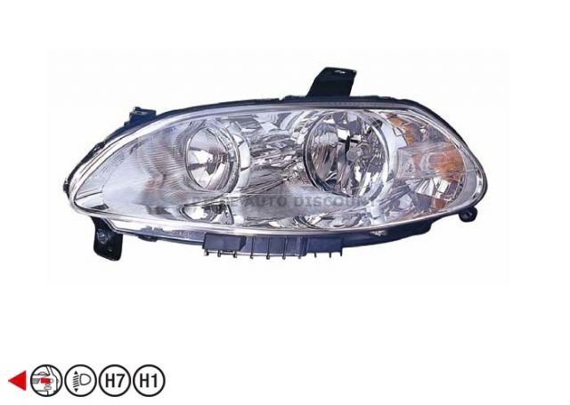 Acessar a peça Farol esquerdo h1+h7 Acessar a peça Farol esquerdo h1+h7