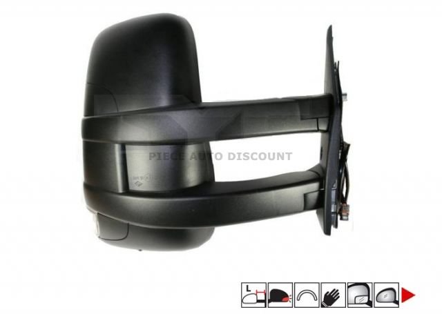 Acessar a peça Espelho retrovisor manual direito + pisca [Long]