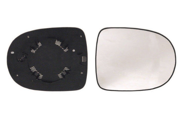 Cristal com soporte reversivel, convexo