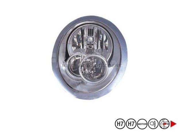 Acessar a peça Farol direito eletrico com motorh7+h7 Acessar a peça Farol direito eletrico com motorh7+h7