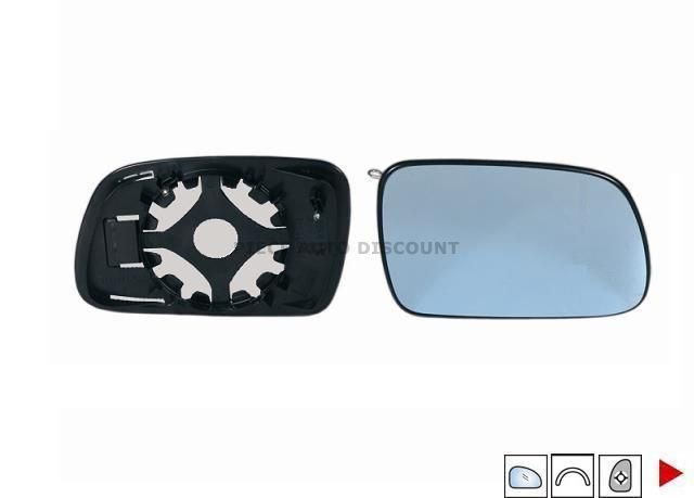 Acessar a peça Vidro com suporte direito convexo, azul Acessar a peça Vidro com suporte direito convexo, azul