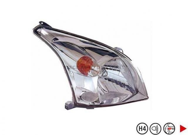 Acessar a peça Farol elétrico H4 do lado direito Acessar a peça Farol elétrico H4 do lado direito