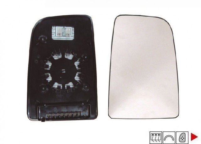 Acessar a peça Vidro com suporte direito convexo, termico, suporte redondo2009->