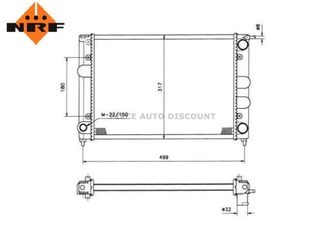 Acessar a peça Radiador a gasolina 1.6l - 1.8l gti 16v Acessar a peça Radiador a gasolina 1.6l - 1.8l gti 16v