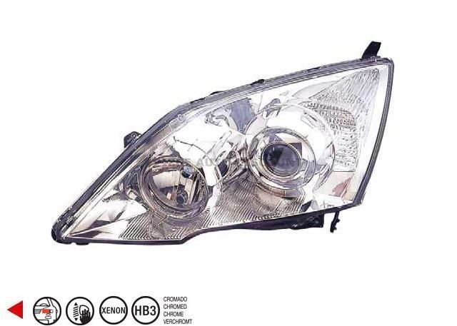 Acessar a peça Farol esquerdo manual/eletrico base cromada hb3+d2s+w5w+wy21w