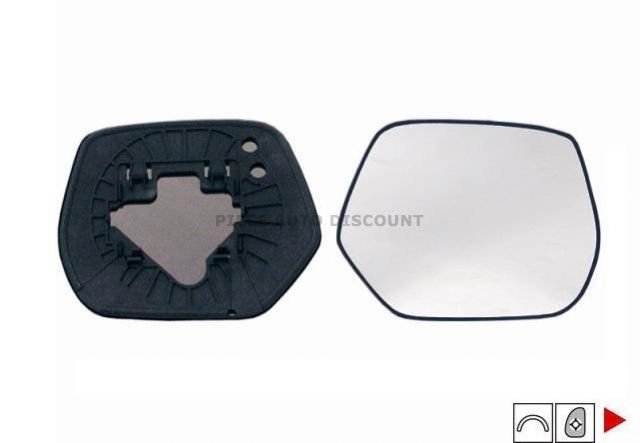 Acessar a peça Vidro + suporte do retrovisor direito