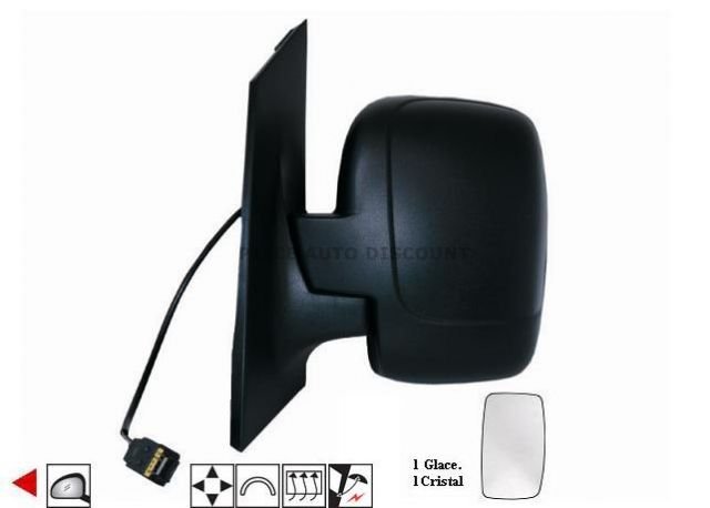 Acessar a peça Espelho esquerdo, completo, eletrico, convexo, guarda lamatible eletrico (7 pinos)