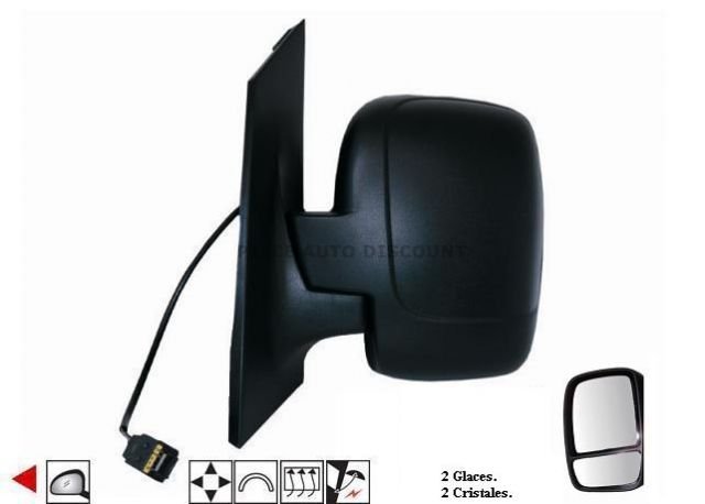 Acessar a peça Espelho esquerdo,completo,eletrico,convexo,termico,ângulo morto,guarda lamatible eletrico