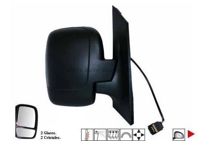 Acessar a peça Espelho direito elétrico, termal + sonda [2 vidros]