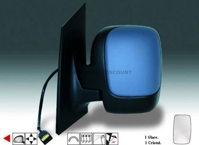 Acessar a peça Espelho esquerdo eletrico, convexo, termico, preparado, guarda lamatible