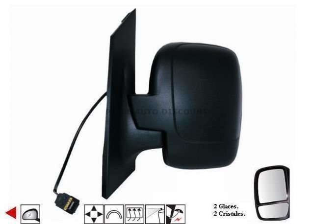 Acessar a peça Espelho esquerdo elétrico, aquecido, dobrável preparado [2 vidros]