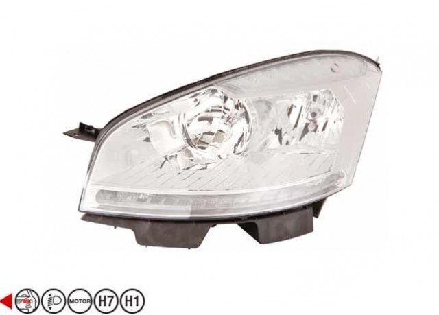 Acessar a peça Farol esquerdo eletrico com motor h1+h7+h6w 2011-> Acessar a peça Farol esquerdo eletrico com motor h1+h7+h6w 2011->