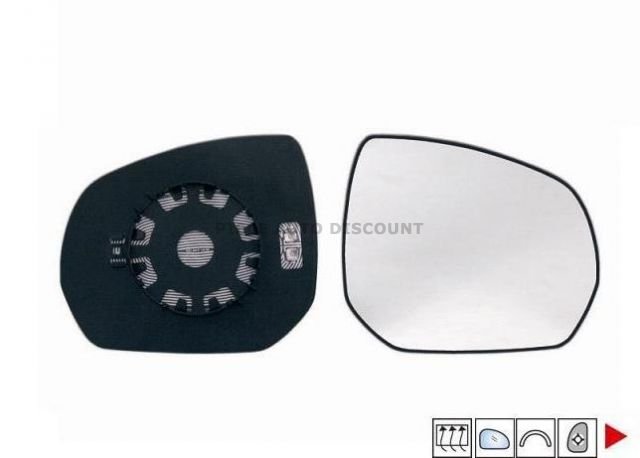Acessar a peça Vidro com suporte direito convexo, azul, termico