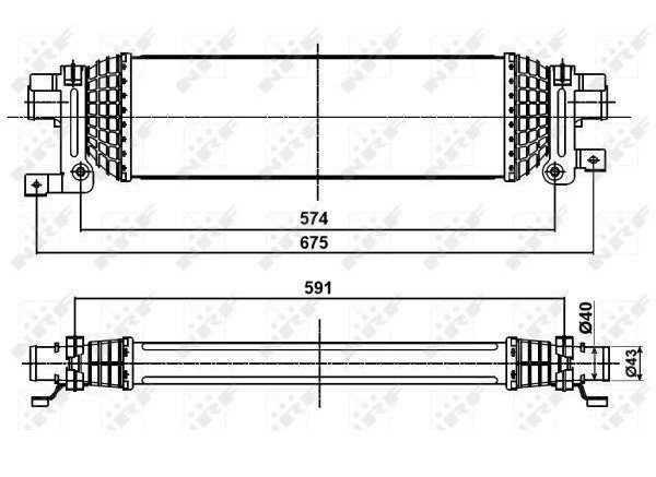 Acessar a peça Resfriador de ar de carga 1,4l tdci - 1,6l tdci Acessar a peça Resfriador de ar de carga 1,4l tdci - 1,6l tdci
