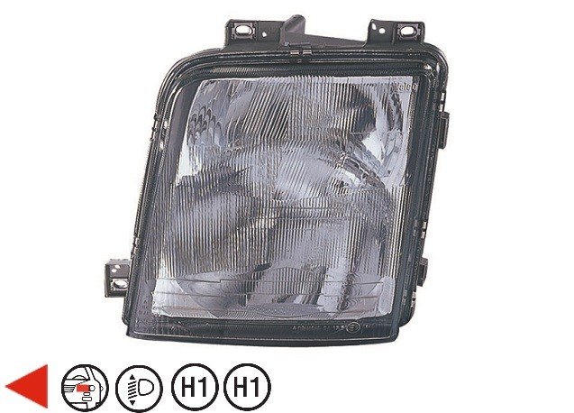 Acessar a peça Farol esquerdo eletrico h1+h1+w5w pneumatico tipo v Acessar a peça Farol esquerdo eletrico h1+h1+w5w pneumatico tipo v