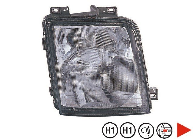Acessar a peça Farol direito eletrico h1+h1+w5wpneumatico tipo v