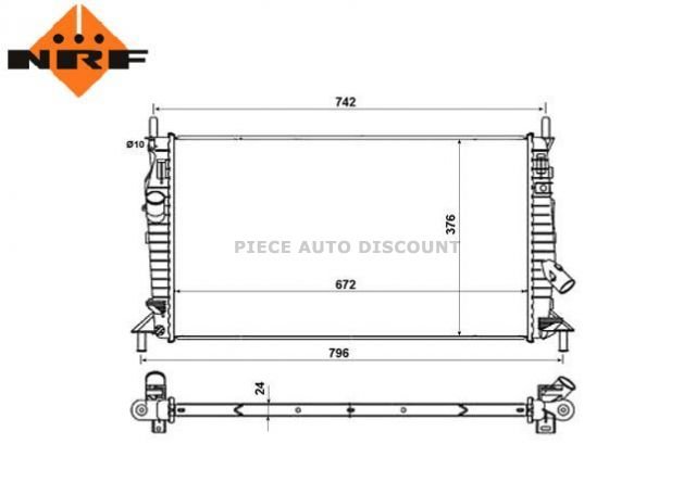 Acessar a peça Radiador 1.8l - 2.0l - 2.0l cd Acessar a peça Radiador 1.8l - 2.0l - 2.0l cd