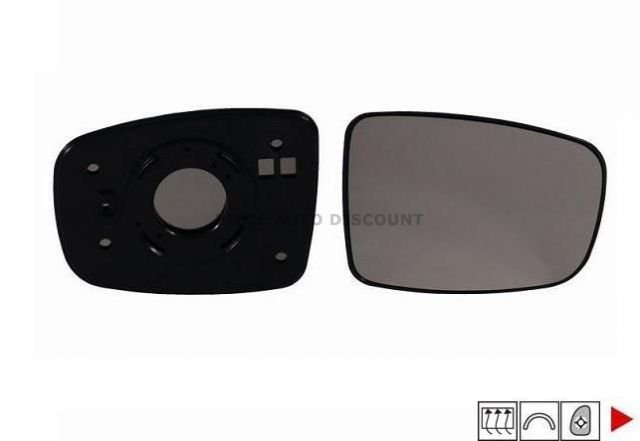 Acessar a peça Vidro + suporte do espelho retrovisor direito aquecido