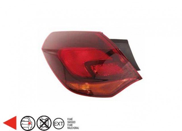 Acessar a peça Farolim traseiro exterior esquerdo [fumado]