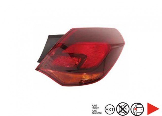 Acessar a peça Farolim traseiro exterior direito [fumado]