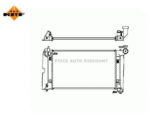 Acessar a peça Radiador 1.6l - 1.8l gasolina Acessar a peça Radiador 1.6l - 1.8l gasolina