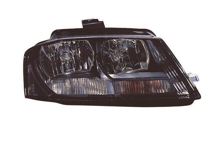 Farol direito eletrico com motor/base preta h7+h7+ps19w+psy24w 3 portas