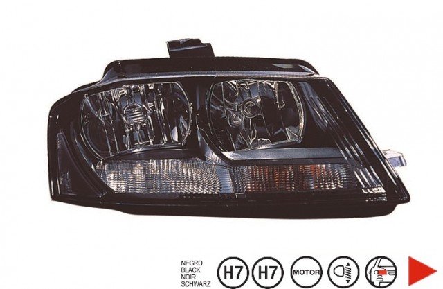 Acessar a peça Farol direito eletrico com motor/base preta h7+h7+ps19w+psy24w 3 portas Acessar a peça Farol direito eletrico com motor/base preta h7+h7+ps19w+psy24w 3 portas