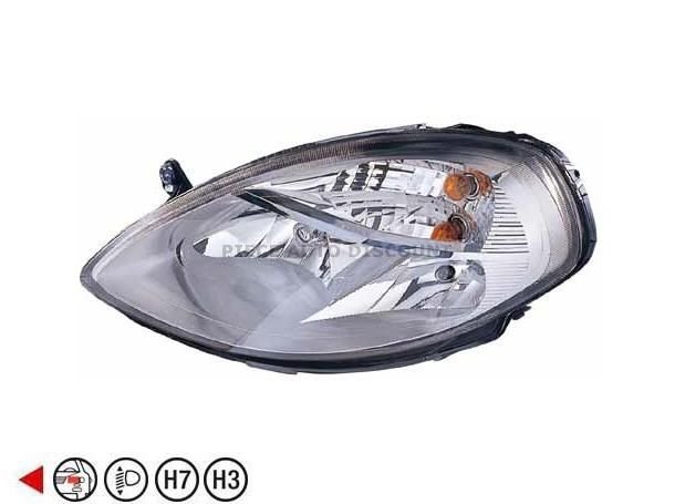 Acessar a peça Farol esquerdo eletrico h3+h7+py21w+w5w Acessar a peça Farol esquerdo eletrico h3+h7+py21w+w5w