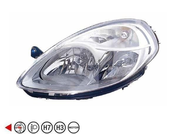 Acessar a peça Farol esquerdo eletrico com motor h3+h7+py21w+w5w Acessar a peça Farol esquerdo eletrico com motor h3+h7+py21w+w5w