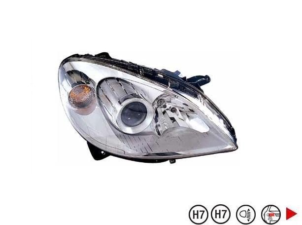 Farol direito eletrico pneumatico h7+h7