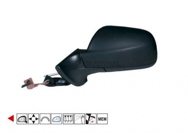 Acessar a peça Retrovisor esquerdo elétrico, aquecido, rebatível + memória Acessar a peça Retrovisor esquerdo elétrico, aquecido, rebatível + memória