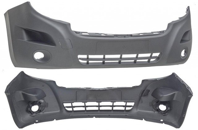 Acessar a peça Para choques frente preto com buracos nevoeiro