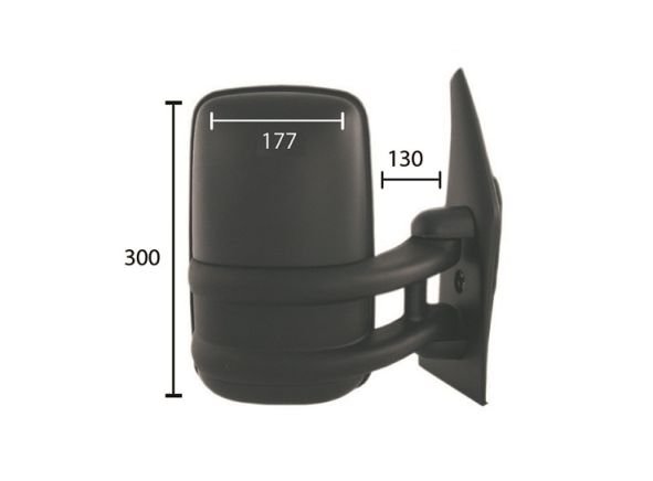 Acessar a peça Espelho manual direito [médio]