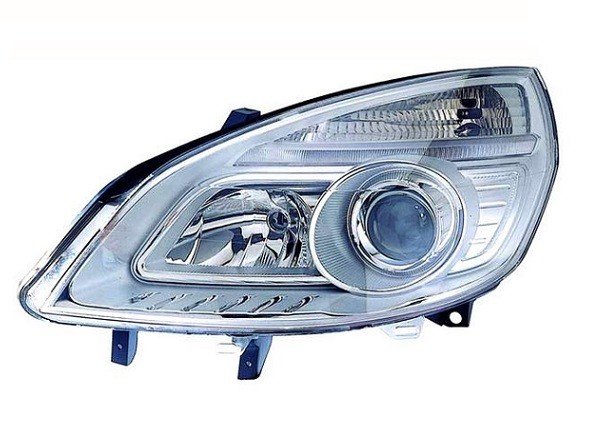 Farol esquerdo H1+H7 [Cromado]