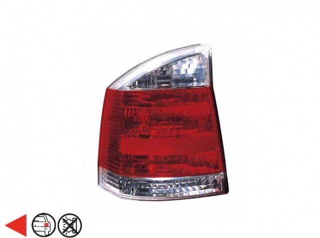 Acessar a peça Farolim traseiro esquerdo [Vermelho - Branco]