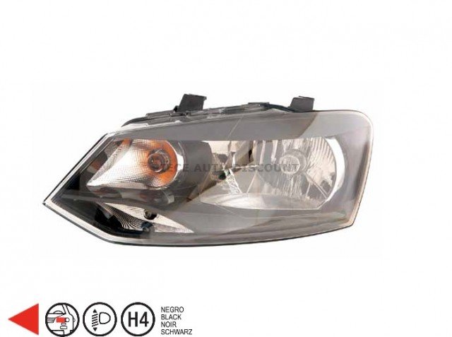 Acessar a peça Farol esquerdo H4 [Preto].