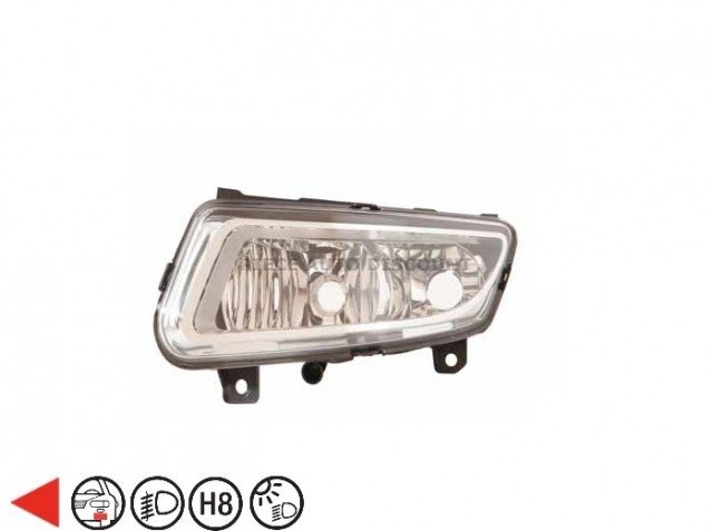 Acessar a peça Luz nevoeiro esquerdo com luzde dia/h8/p21w Acessar a peça Luz nevoeiro esquerdo com luzde dia/h8/p21w