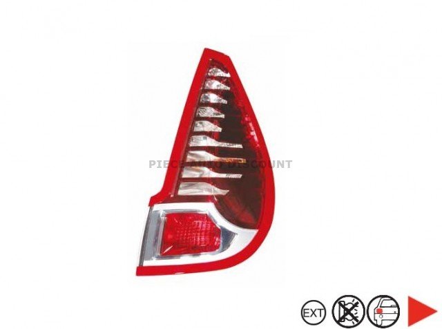 Acessar a peça Grupo optico exterior traseiro direito branco/vermelho py21w+p21/5w