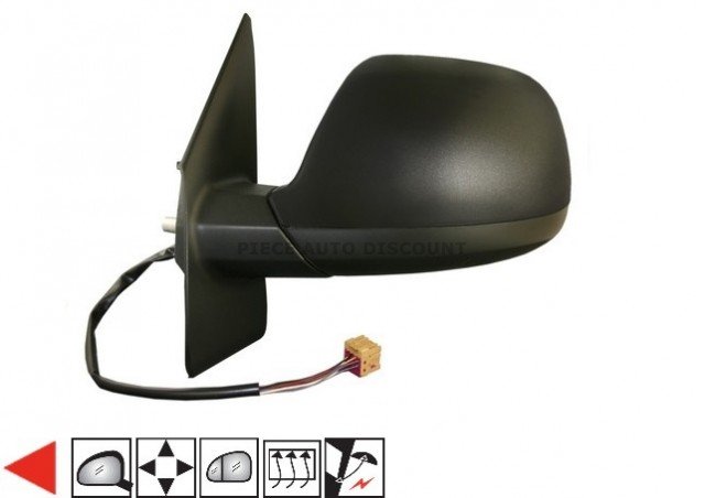 Acessar a peça Espelho esquerdo eletrico, asferico, termico, guarda lamatible, 9 pins