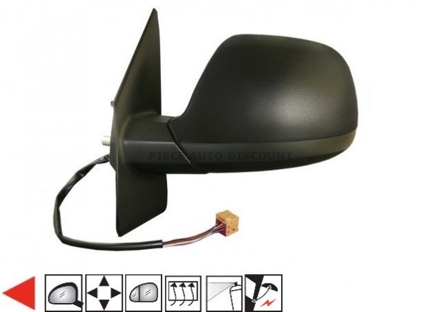 Acessar a peça Espelho esquerdo eletrico, asferico, termico, preparado, guarda lamatible, 9 pins