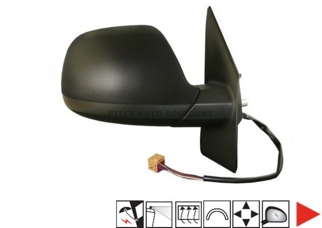 Acessar a peça Espelho direito eletrico, convexo, termico, preparado, guardalamatible, 9 pins