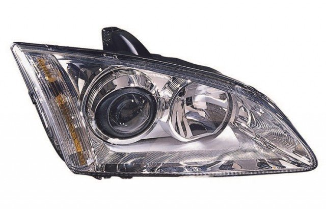 Acessar a peça Farol elétrico, direito, H1+H7, cromado (motor)