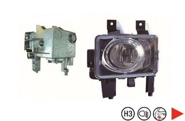 Acessar a peça Luz nevoeiro direito h3