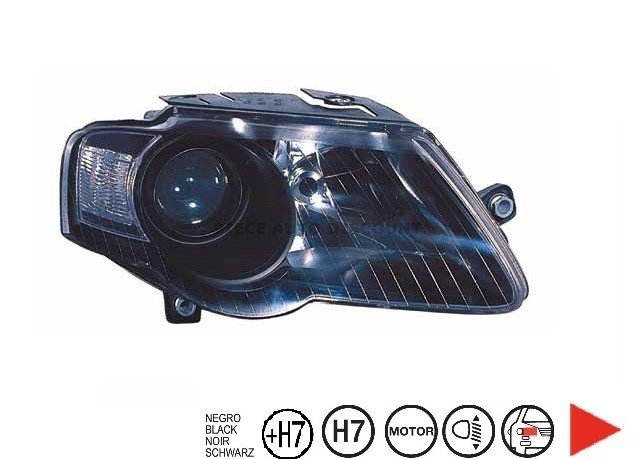 Acessar a peça Farol direito h7+h7 [preto]