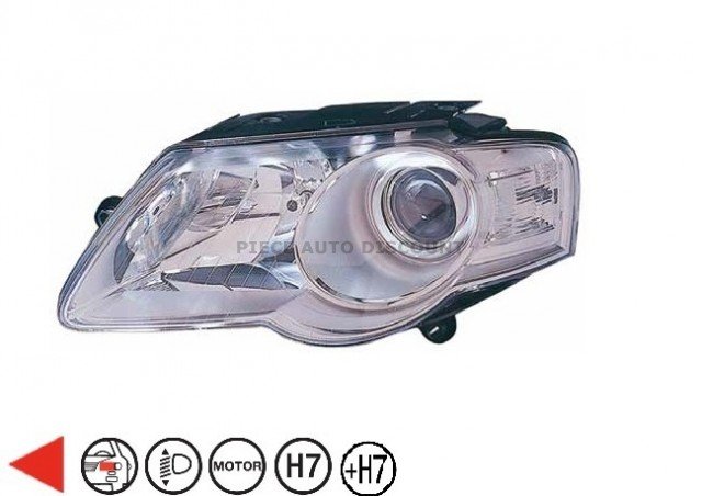 Acessar a peça Farol esquerdo eletrico com motor h7+h7+w5w tipo v