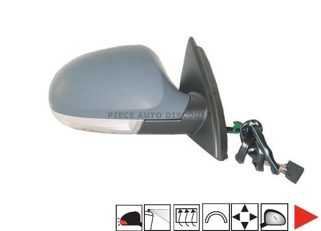 Acessar a peça Espelho direito eletrico, convexo, termico, preparado, com pisca